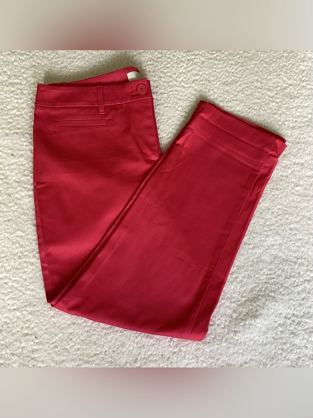 Talbots Petites 6P Pink Stretch Ankle Pants Preppy Coastal Quiet Luxury